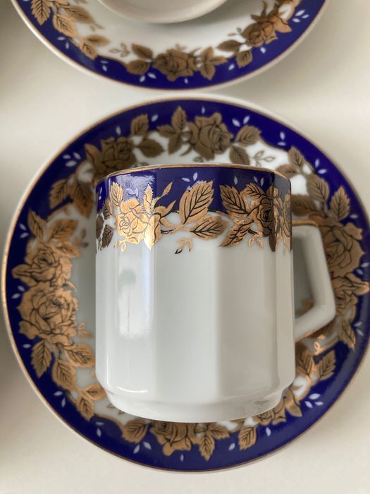 Porcelana Japonesa Tanaka - 6 Chávenas Café - Excelente estado