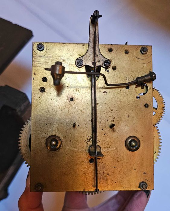 Relógio de lareira antigo JUNGHANS – peça para restauro