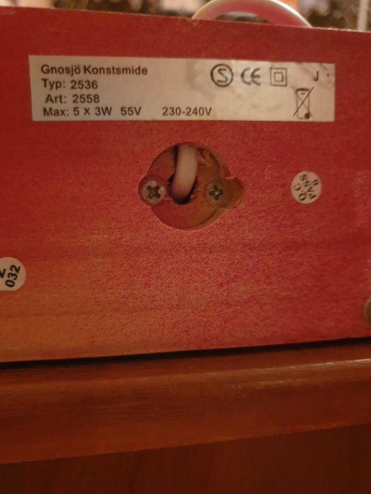 Продам настольную лампу-ночник\ СВЕЧА\ б\у Дания  магазин IKEA