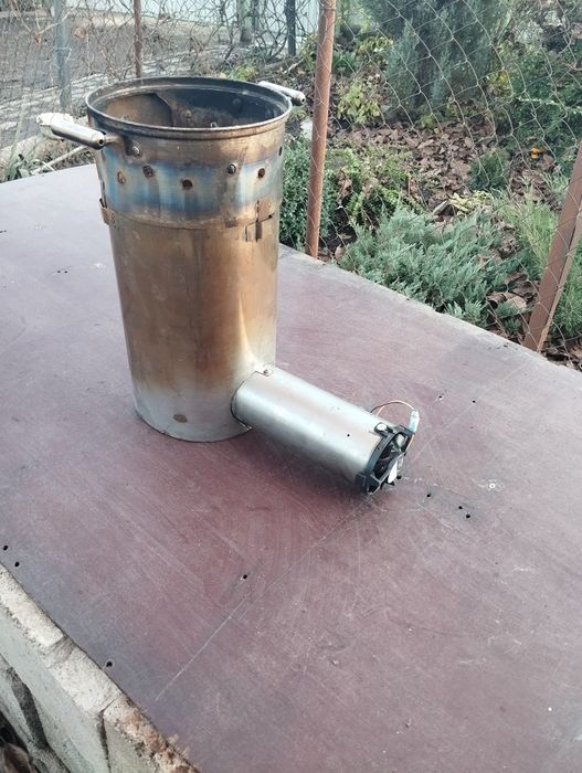 Турбо піч пальник печка на дровах