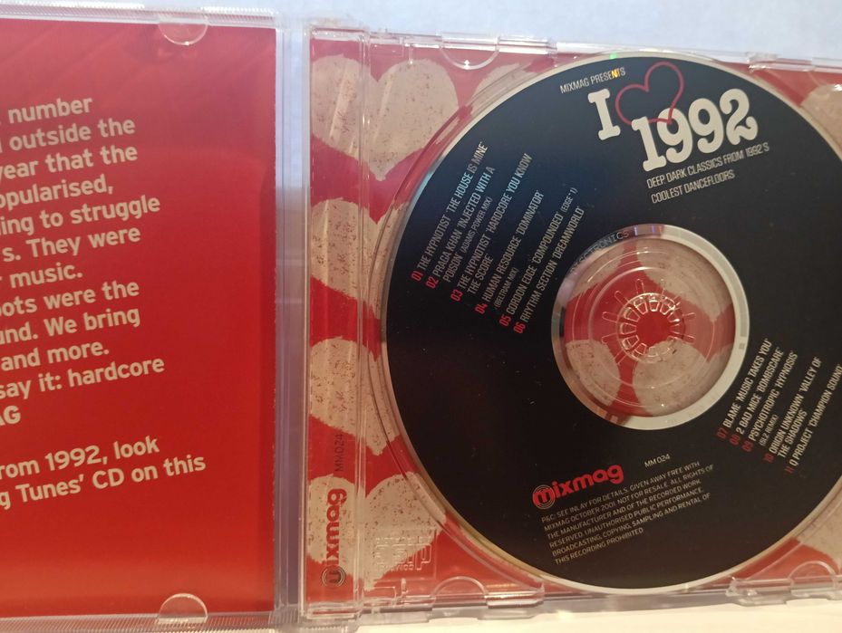 Cd I Love 1992 by Mixmag (dance music)