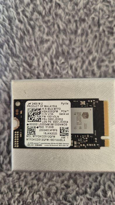 Dysk ssd nvme 512 gb
