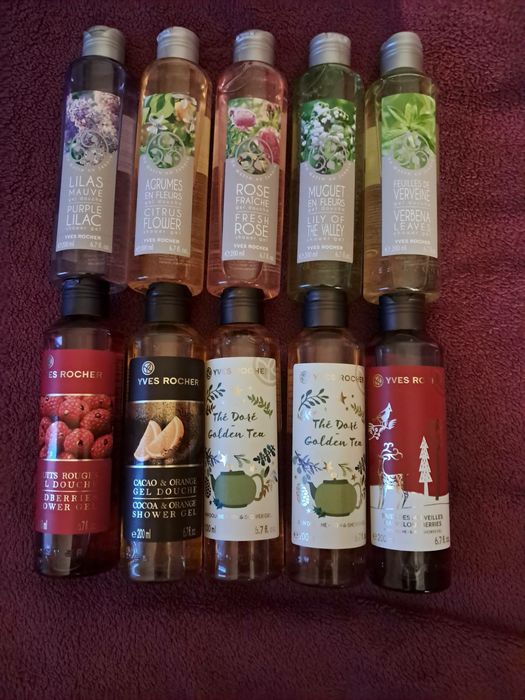 раритетні  гелі ,молочко ів роше  лімітки Yves Rocher