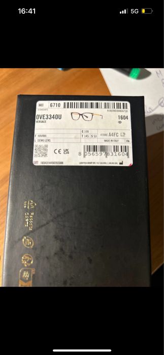 Armação Versace - basta mudar as lentes