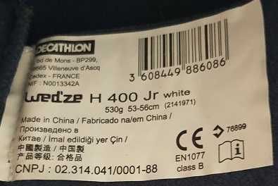 Kask narciarski Wed'ze H 400 Jr white, rozm. 53-56 cm