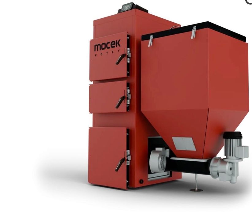 Kocioł Moceko PRO  z podajnikiem na ekogroszek 35 kw możliwość rozbudowy na pellet  Mocek 5 klasa ecodesign drewno