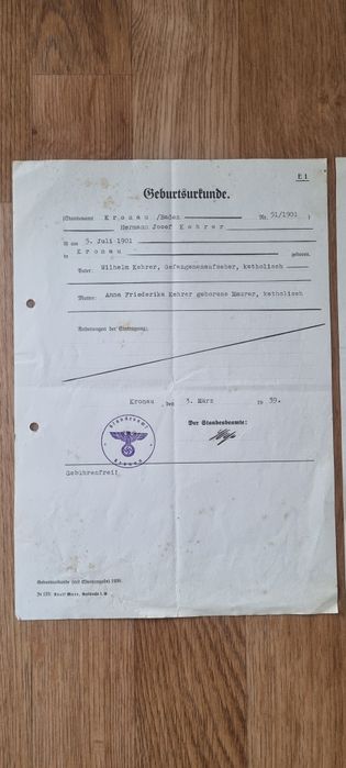 1910 - 1939 Akty urodzenia i pocztowki