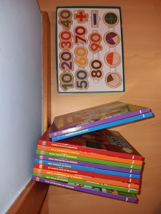 Coleção livros letras, números e animais, RBA