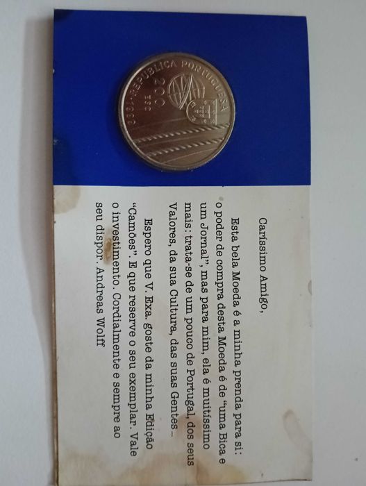 Moeda Comemorativa de 200 escudos de 1999 "Morte no Mar"