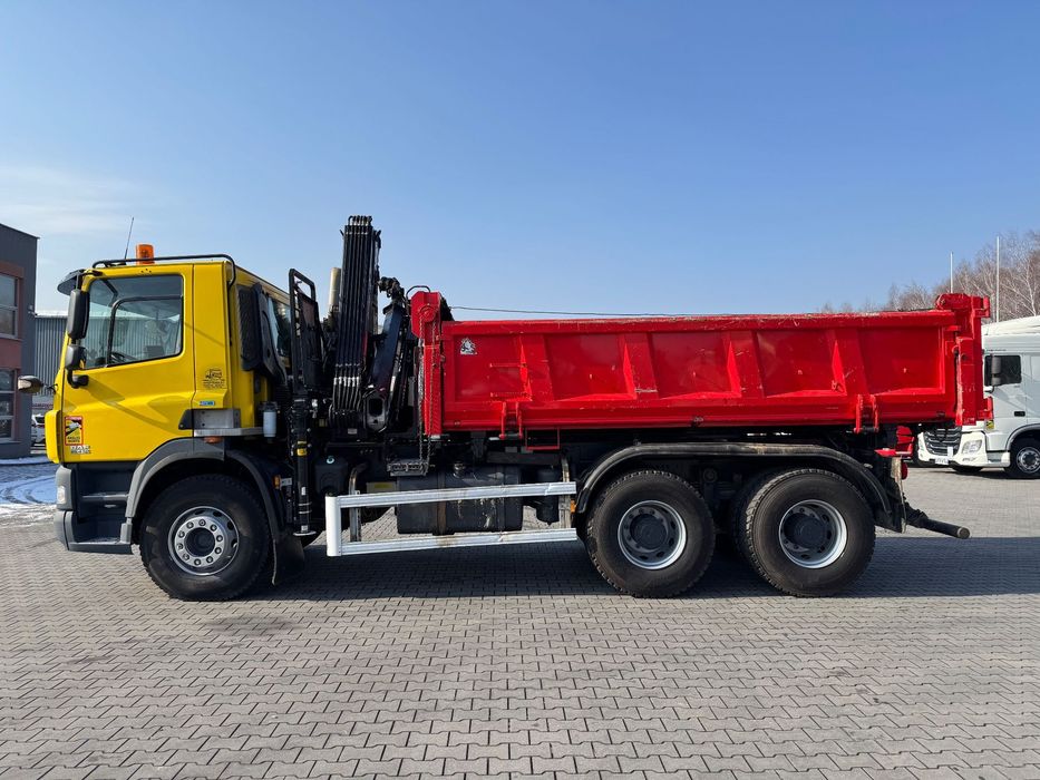 DAF CF 85.410 ATe 6x4 DŻWIG HDS HYDROBURTA OPONY-90%  Specjalny-czołownicaImport Francja