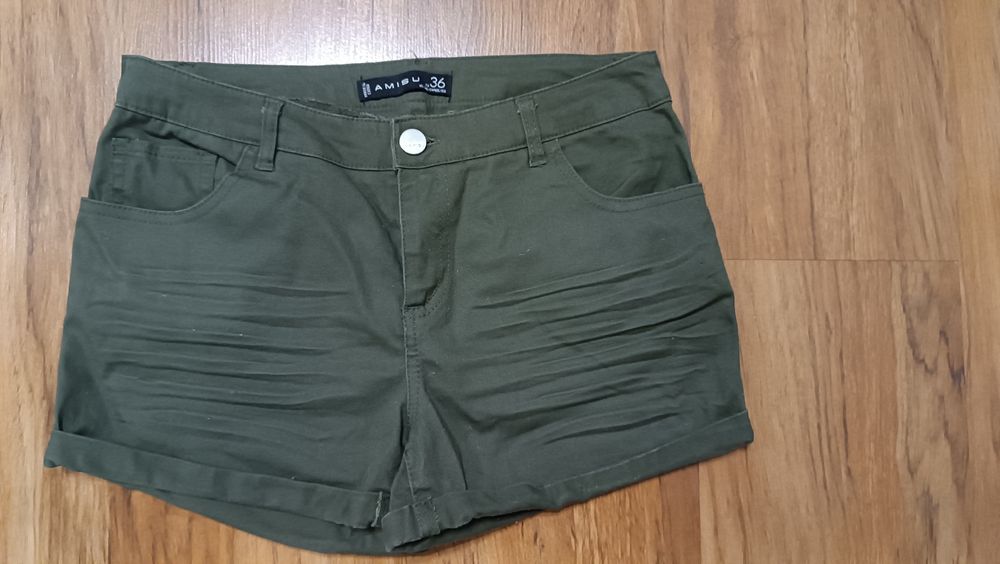 Krótkie spodenki Amisu rozmiar 36 khaki