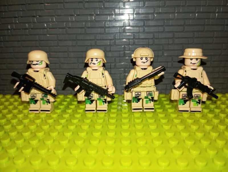 Zestaw 8 Figurek Jednostki Specjalne Żołnierz kompatybilne z LEGO Cobi