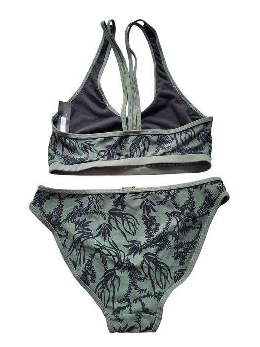 Nowy strój kostium kąpielowy 38,M bikini wzór liście BonPrix komplet