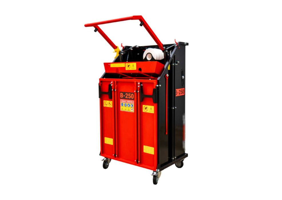 Prasa do makulatury kartonów plastiku Belownica ręczna B250 Remet