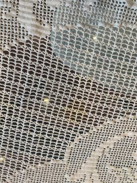 Toalha em Crochet feita à mão