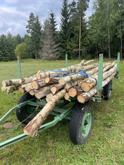 Woz do drewna, rozciagany, woz lesny do traktora