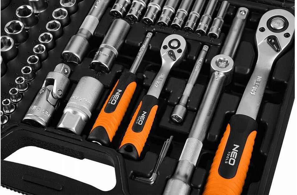 NOWY zestaw kluczy narzędzi NEO 110el 1/2" 1/4" torx walizka 10-066
