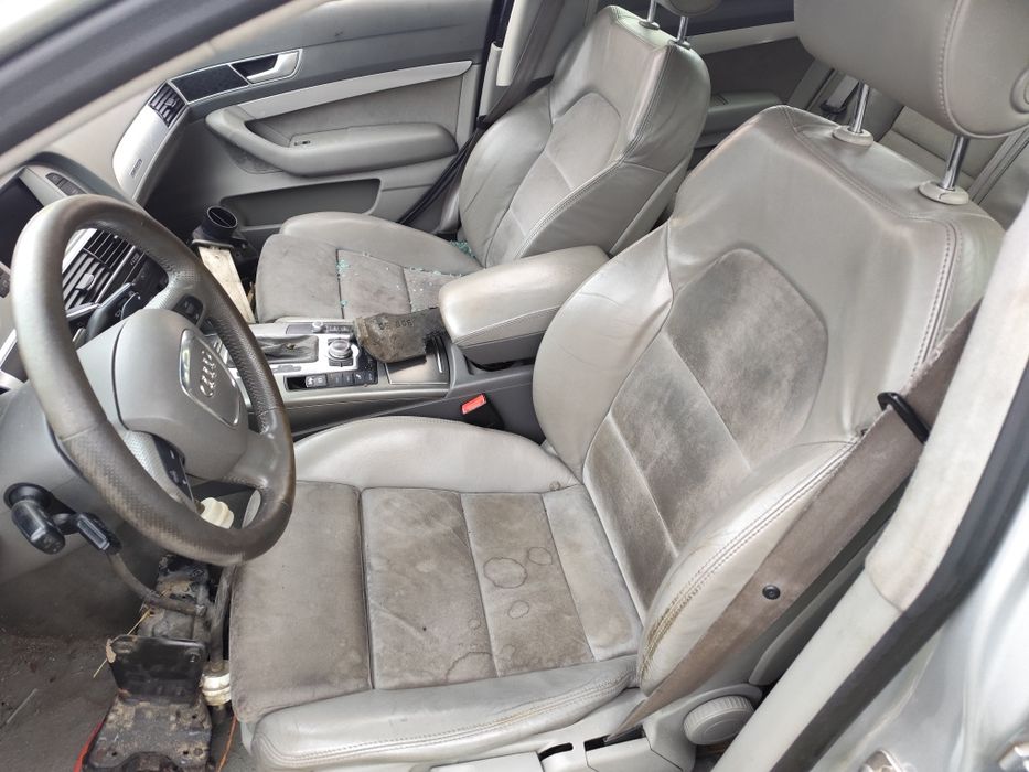Audi A6 C6 kombi jasne beżowe skóry polskory fotel kierowcy kanapa