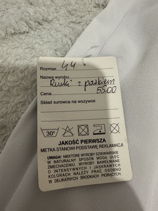 Eleganckie biale spodnie ciążowe rozmiar 44 Nowe