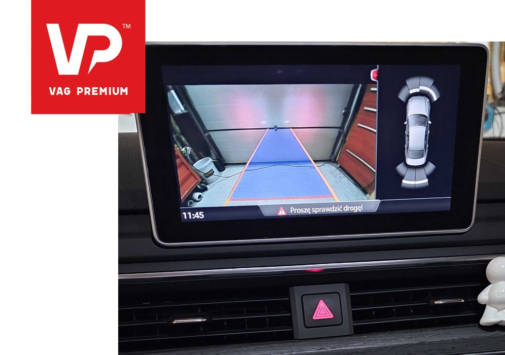 Kamera Cofania Audi VW Skoda Seat montaż oryginalnych kamer