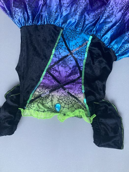 Strój karnawałowy przebranie czarownica wiedźma pajęczyca 122/128 cm