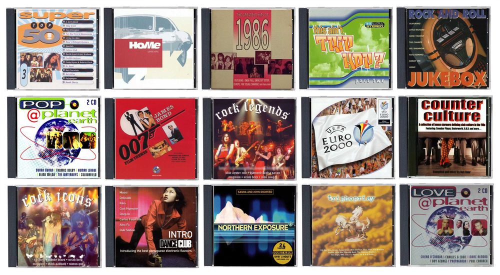 Colectaneas Pop, Rock: Lote de 60 CD's [20]