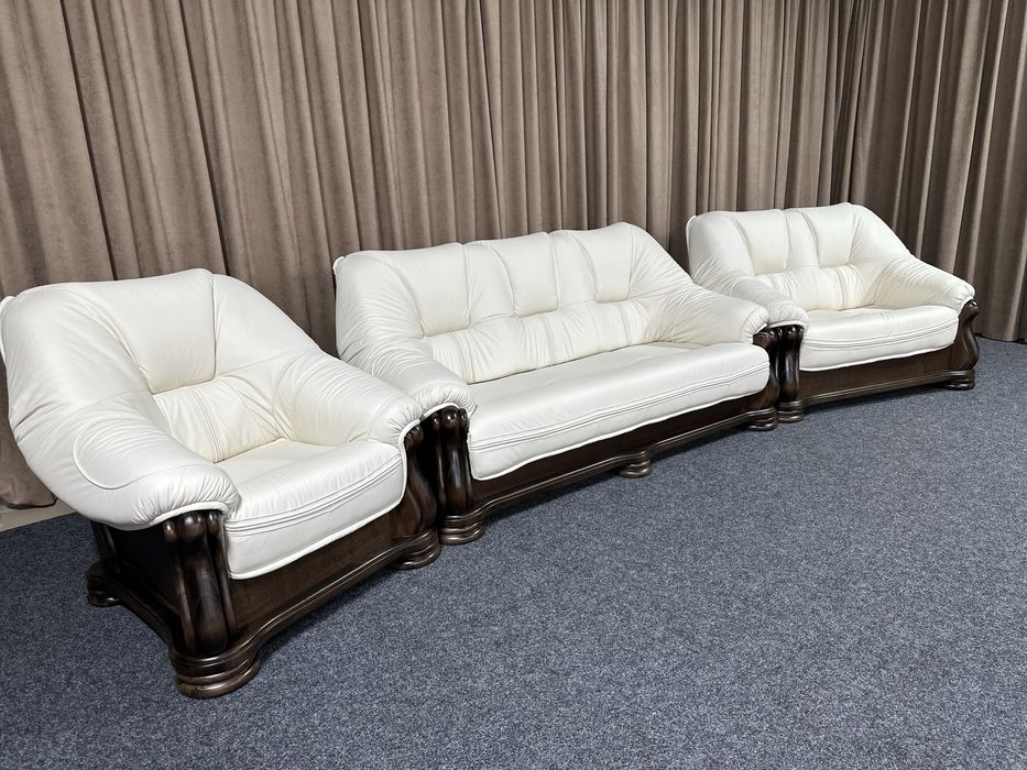 Новий шкіряний комплект 3/2/1, Нідерланди. Кожаный диван гарнитур