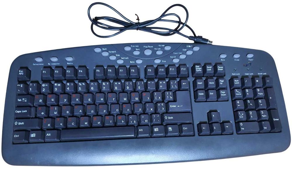 Мультимедіа клавіатура Codegen KB-2125 PS/2 робоча на 80%, під ремонт