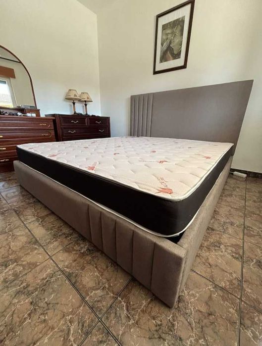 Pack cama Jade ( incluso estrado e colchão oferta )