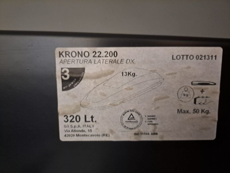 Mala de tejadilho para carro