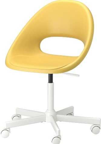 IKEA ELDBERGET/MALSKÄR — Cadeira giratória amarela