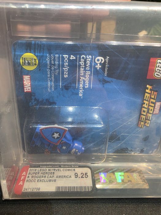 Lego SDCC Steve Rogers Captain America AFA 9.25