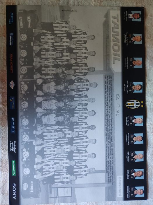 Postal do plantel da Juventus em 2002/ 2003