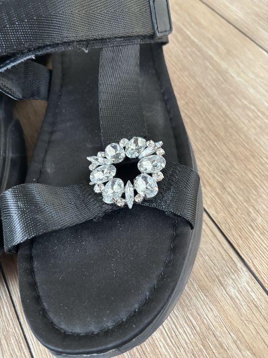 Sandaly damskie H&M czarne mega wygodne