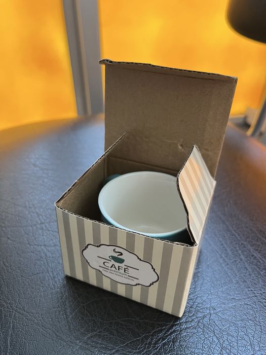 Chávena de café expresso “Francisco” com 2 lados personalizados - nova