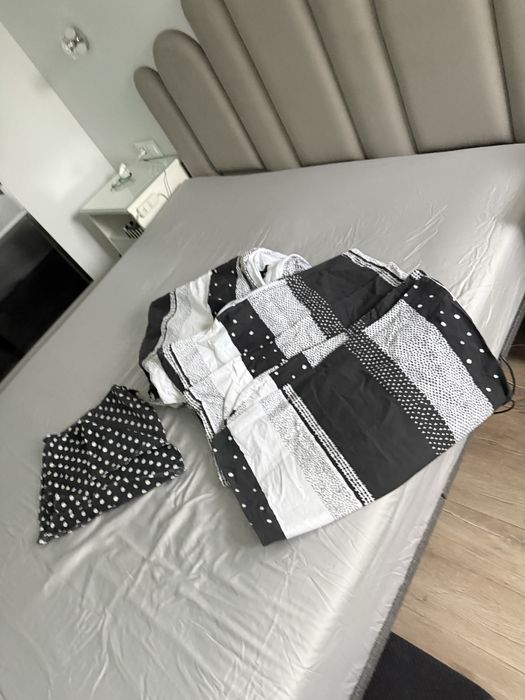 Home&you pattino posciel 200x220 bawelna 100% czarno-biala