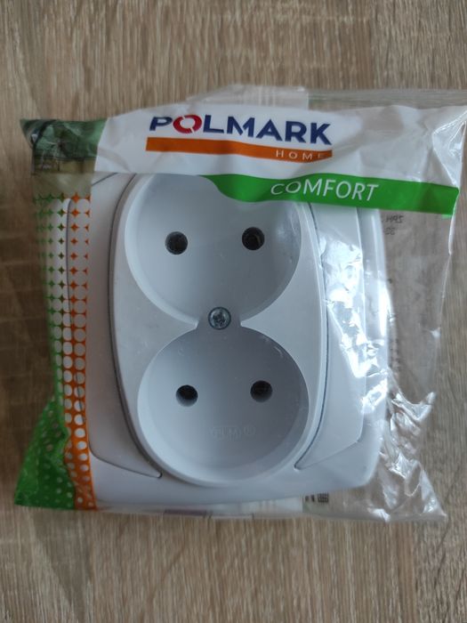 Gniazdko podwójne bez uziemienia