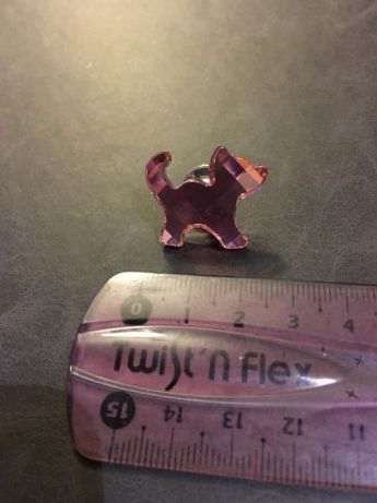 Alfinete cristal gato rosa Swarovski