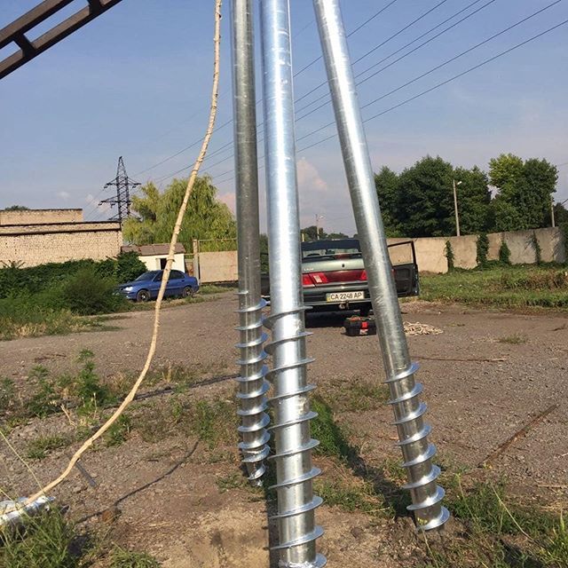 Винтовые сваи, одновитковые, геошуруп, винтовой фундамент, монтаж: 819 ...