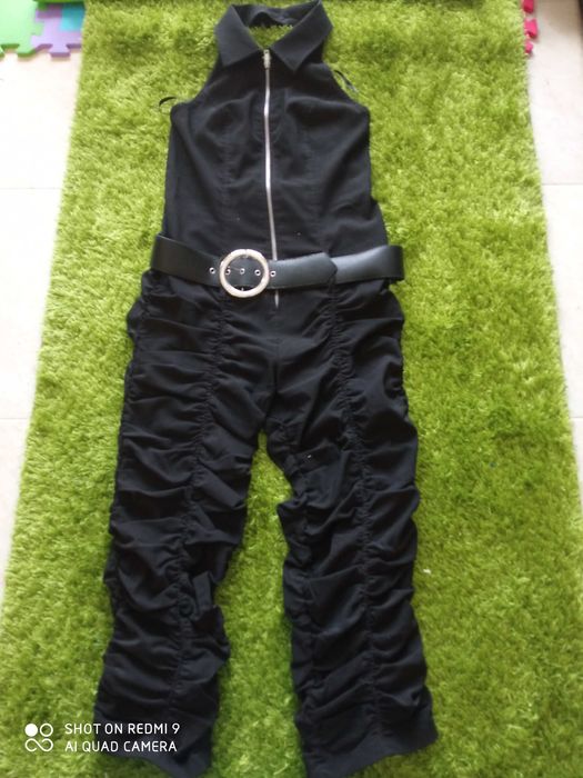 Seksowny elegancki kombinezon damski czarny Bonprix Rainbow 36/38 S/M