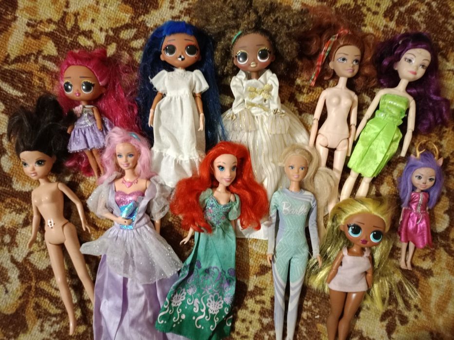 Лот кукол Лол омг,Барби,Ариэль