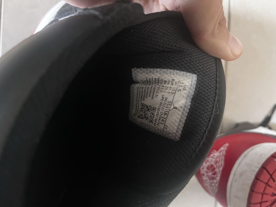Buty nike air jordan 1 czerwono czarne prawie nowe