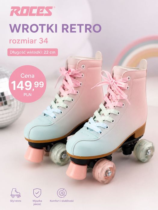 Wrotki Roces ombre. Rozm 34