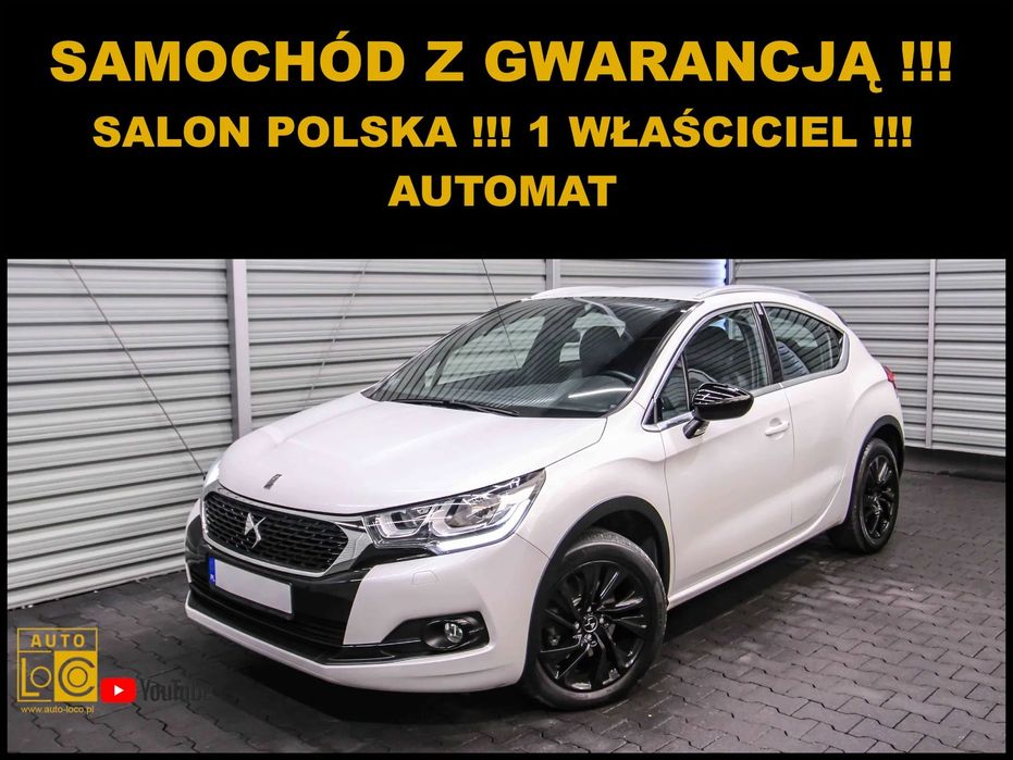 DS Automobiles DS 4 Crossback AUTOMAT + Salon POLSKA + SKÓRA + Bezwypadkowy !!!
