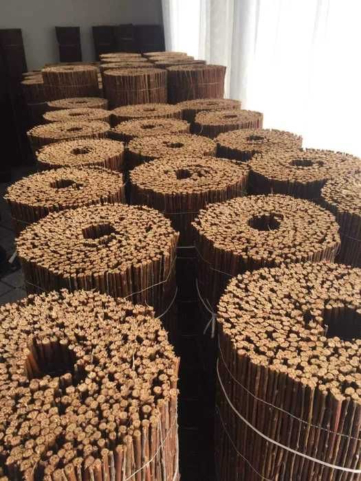 Mata wiklinowa 1.3x5m PREMIUM płoty z wikliny maty wiklinowe wiklina