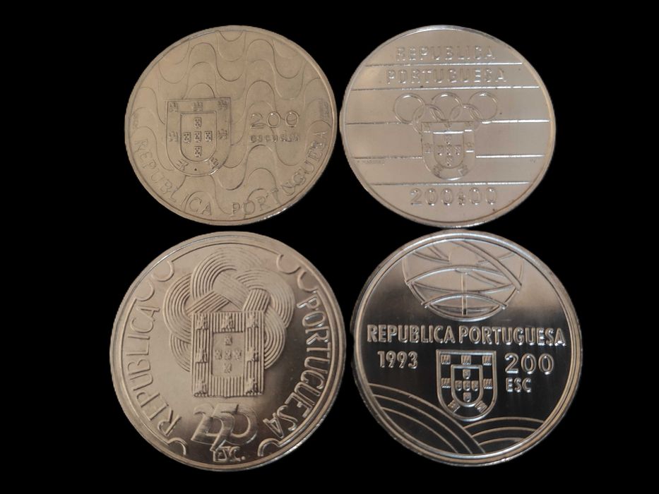 Conjunto de 4 moedas 200$ + 250$ #16