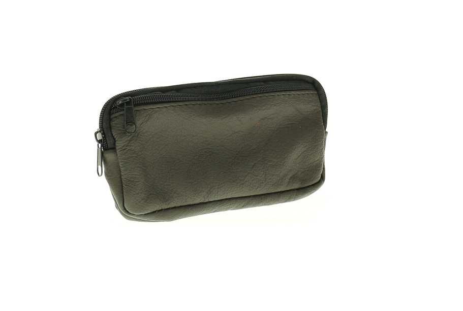 Skórzana kluczowka etui na klucze ze skóry naturalnej czarne PL długie