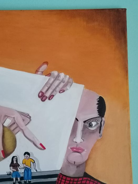 Tela Acrilico-Em busca do Canudo