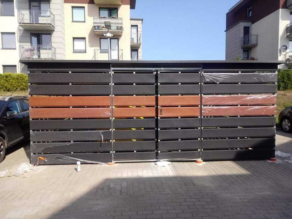 Wiata Śmietnikowa Panelowa 4x1 Okazja