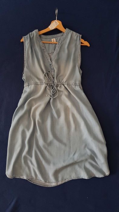 H&M mama lyocel sukienka lekka jeansowa M okazja